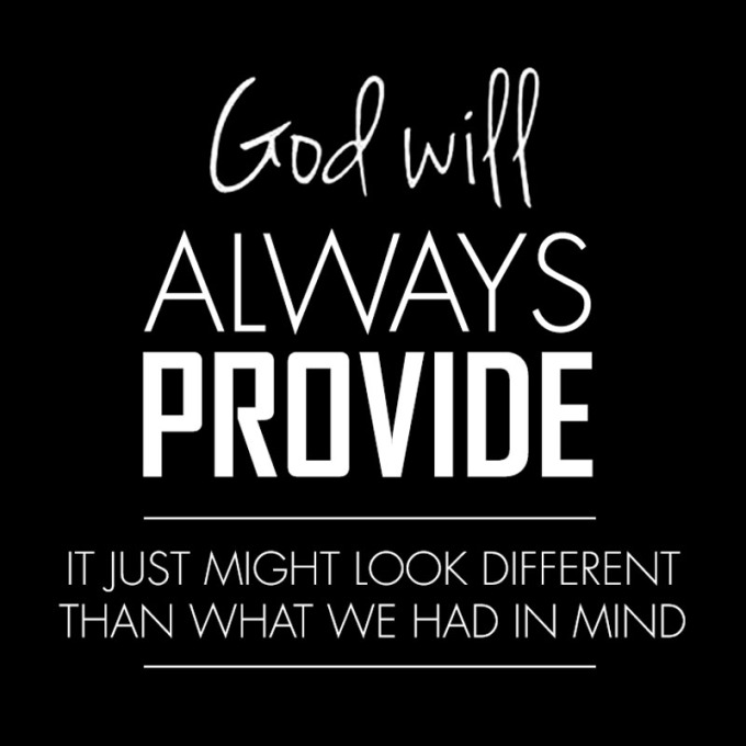 god will always provide